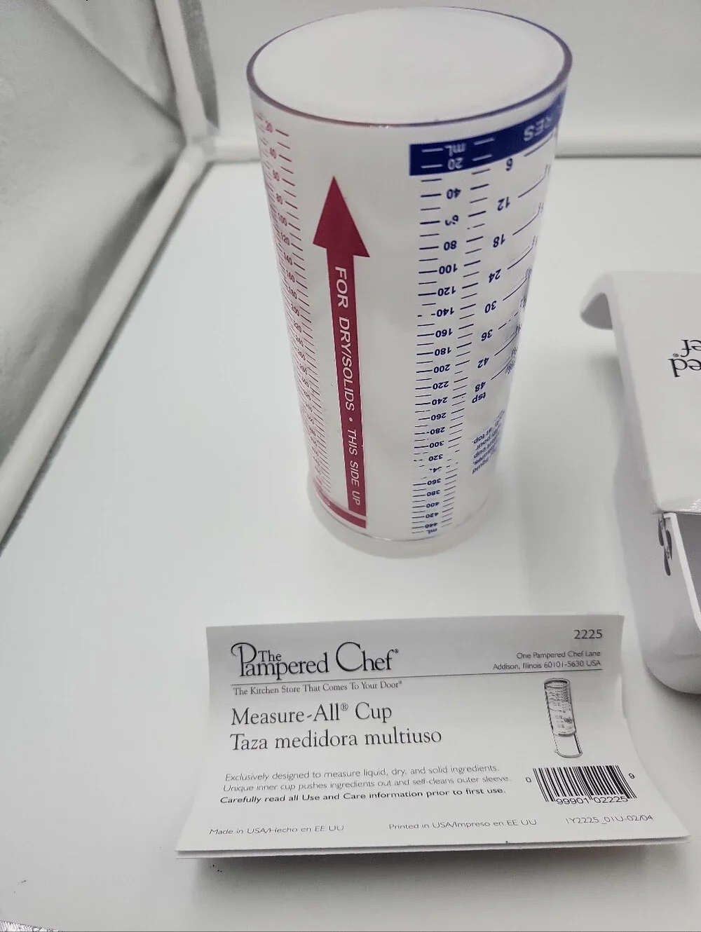 3 Pampered Chef Measure All 2 Cup  1 Cup Measuring Dry Solids Liquids Tablespoon